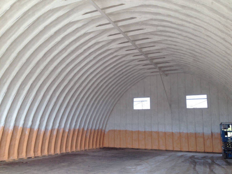 Fire barrier options for spray foam insulation